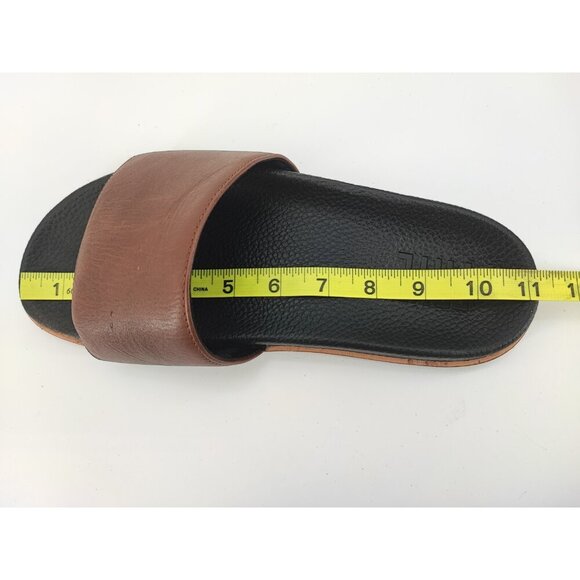 FRYE Men's Brown Leather Slip-On Sandals Size 10 US - Picture 8 of 8